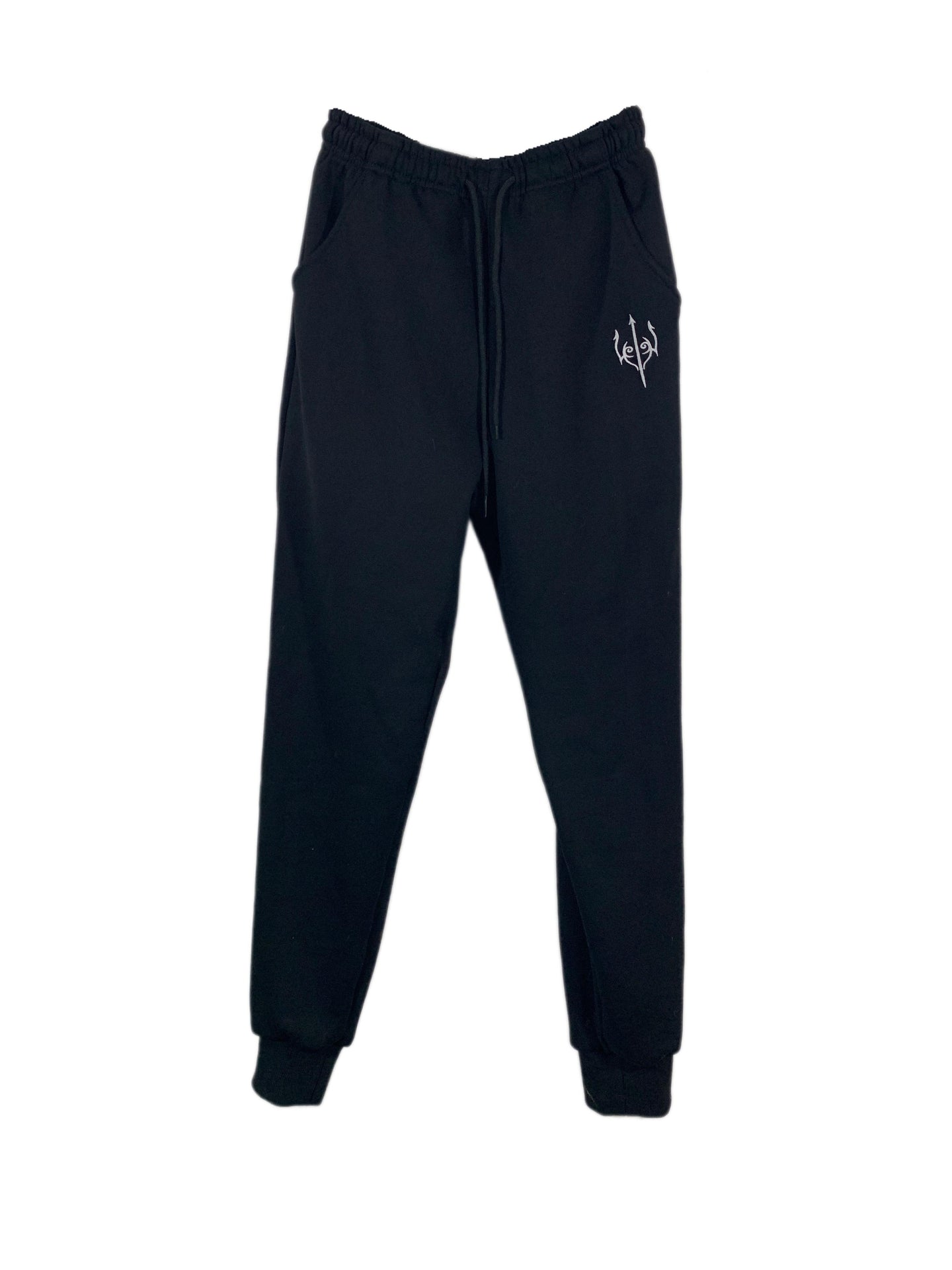 0291. Embroidered Jogger Winter - Black